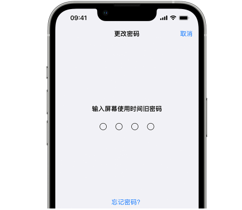 龙凤iPhone屏幕维修分享iPhone屏幕使用时间密码忘记了怎么办 