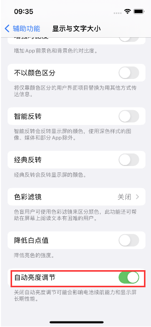 龙凤苹果15维修店分享iPhone 15 Pro系列屏幕亮度 