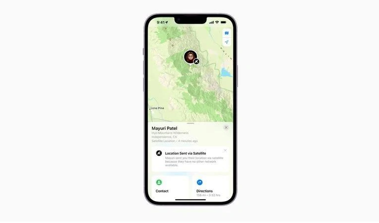 龙凤苹果14维修分享iPhone14系列中 FindMy功能通过卫星分享位置方法教程 